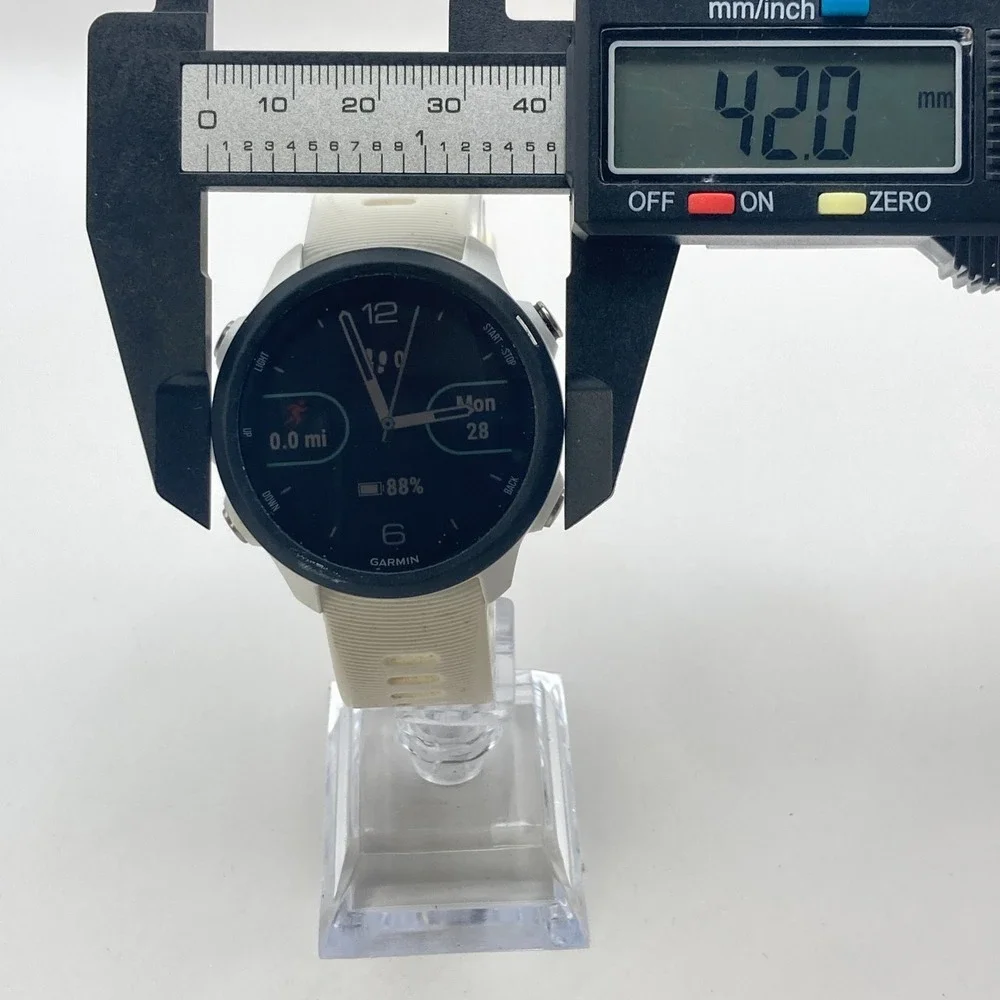 Garmin Forerunner 245 Music GPS Running Watch Unisex White Fitness NO CHARGER